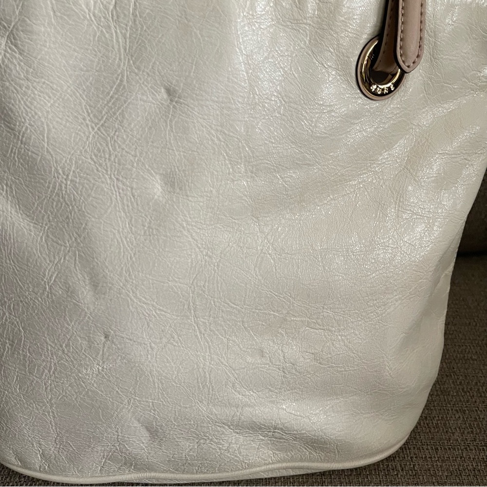 Michael Kors white leather tote bag - Picture 5 of 7